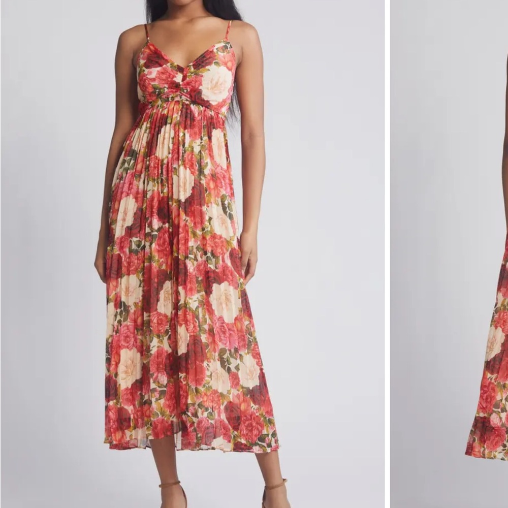 Moon river pleated midi